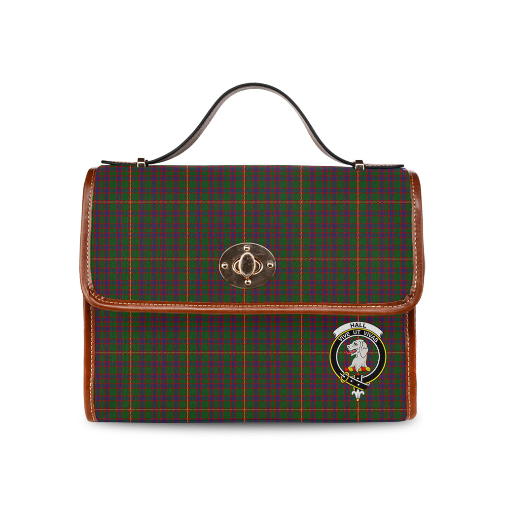 hall-tartan-leather-strap-waterproof-canvas-bag-with-family-crest