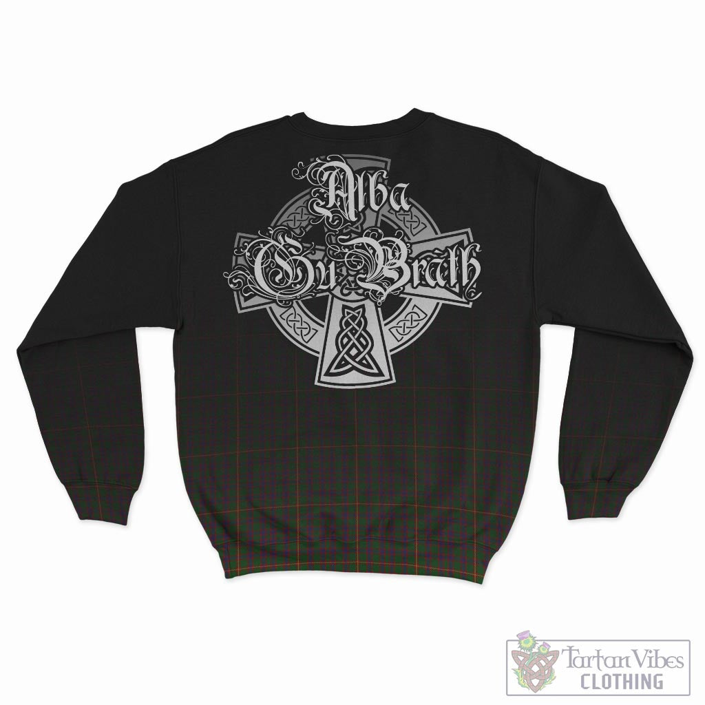 Tartan Vibes Clothing Hall Tartan Sweatshirt Featuring Alba Gu Brath Family Crest Celtic Inspired