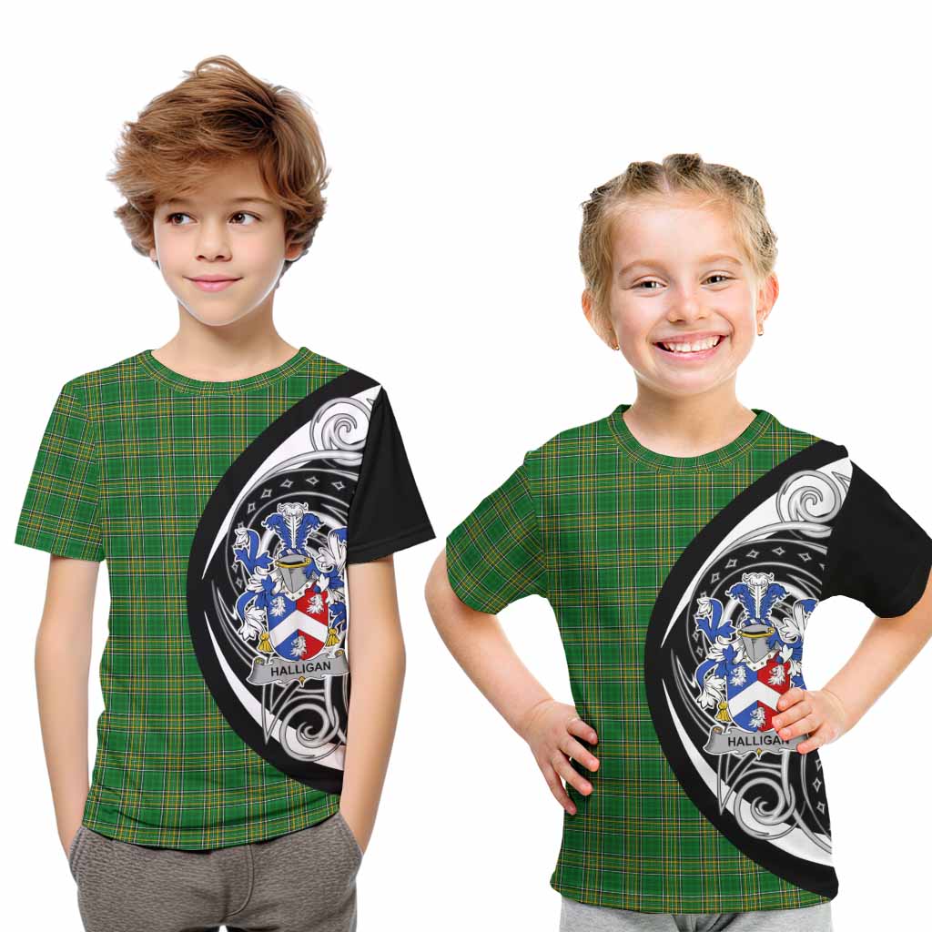 Halligan Irish Clan Kid T-Shirt Celtic Circle Style Youth XL Size14 - Tartan Vibes Clothing