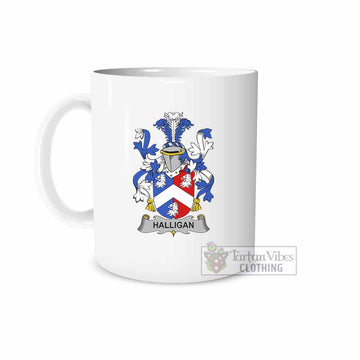 Halligan Irish Clan Coat of Arms Ceramic Mug