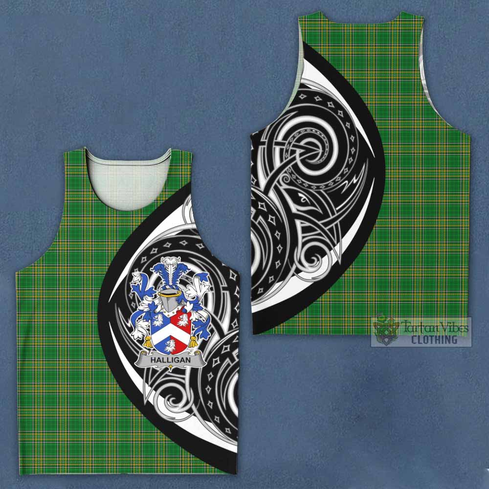 Halligan Irish Clan Men's Tank Top Celtic Circle Style - Tartan Vibes Clothing