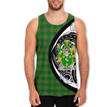 Halpin Irish Clan Men's Tank Top Celtic Circle Style Men - Tartan Vibes Clothing