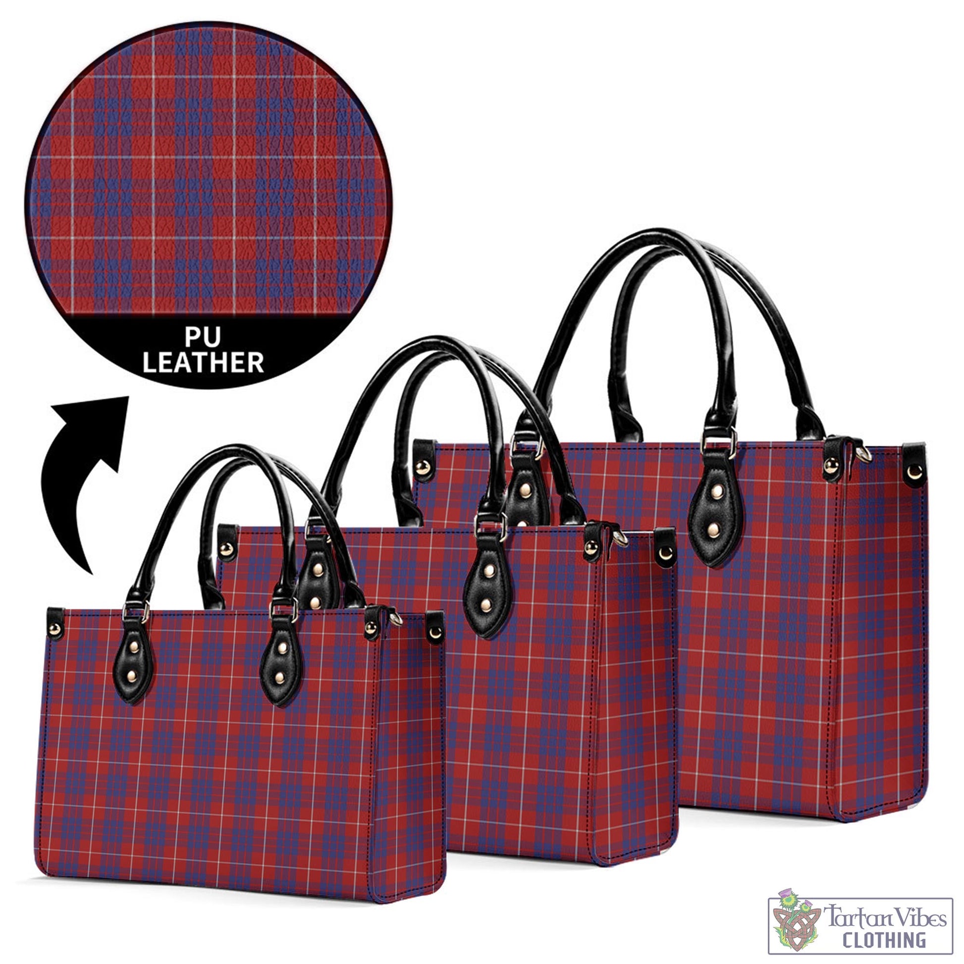 Tartan Vibes Clothing Hamilton Tartan Luxury Leather Handbags