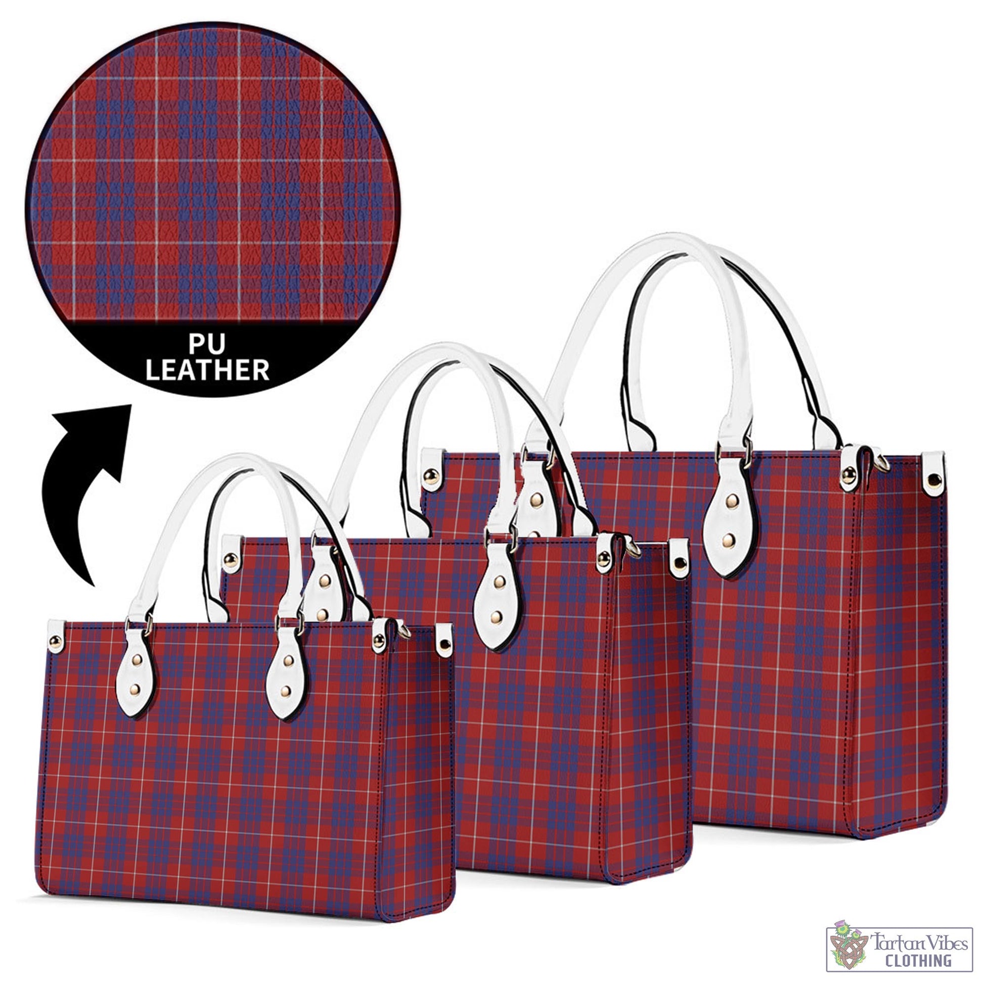 Tartan Vibes Clothing Hamilton Tartan Luxury Leather Handbags