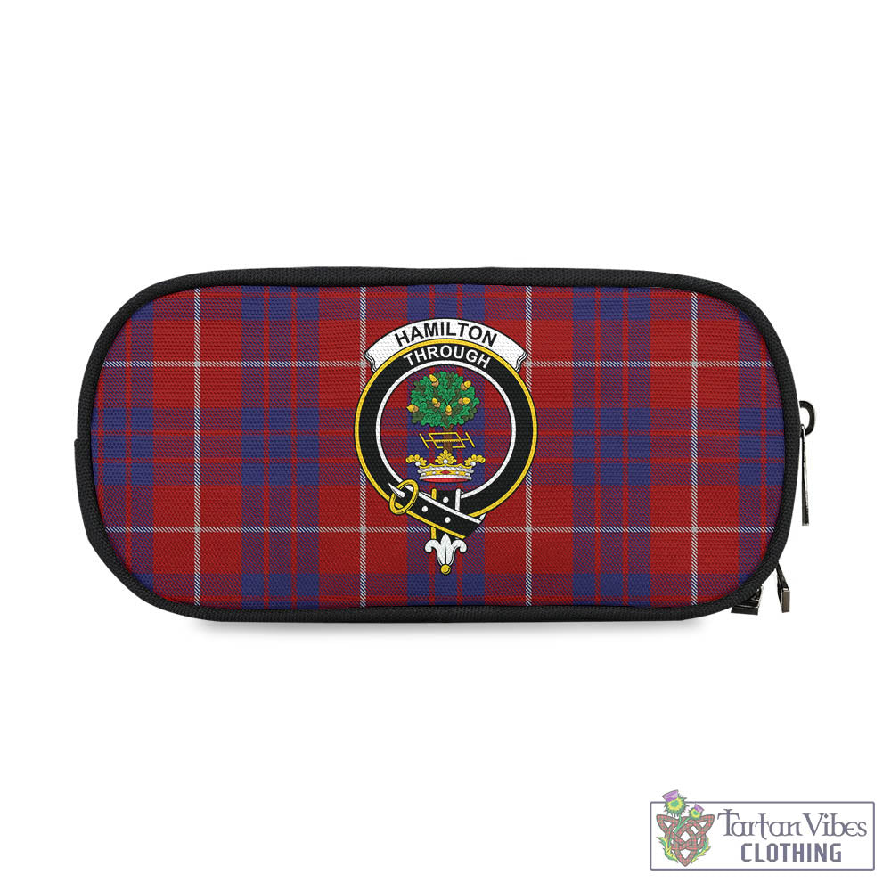 Tartan Vibes Clothing Hamilton Tartan Pen and Pencil Case with Family Crest