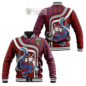 Hamilton Tartan Baseball Jacket with Epic Bagpipe Style