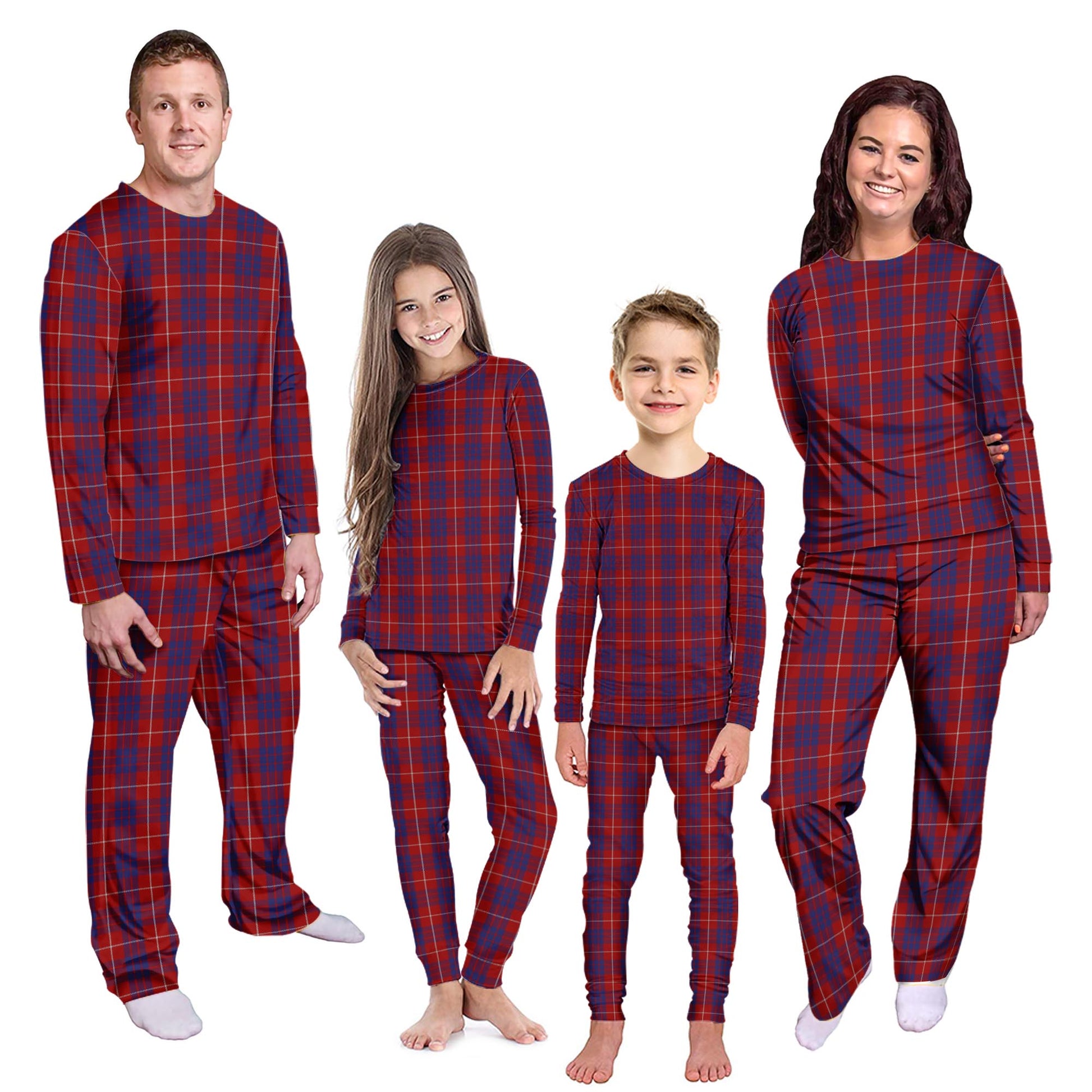 Hamilton Tartan Pajamas Family Set Kid - Tartan Vibes Clothing