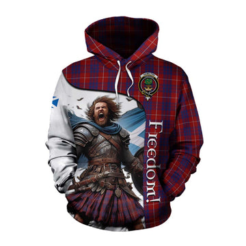 Hamilton Crest Tartan Cotton Hoodie Inspired by the Freedom of Scottish Warrior