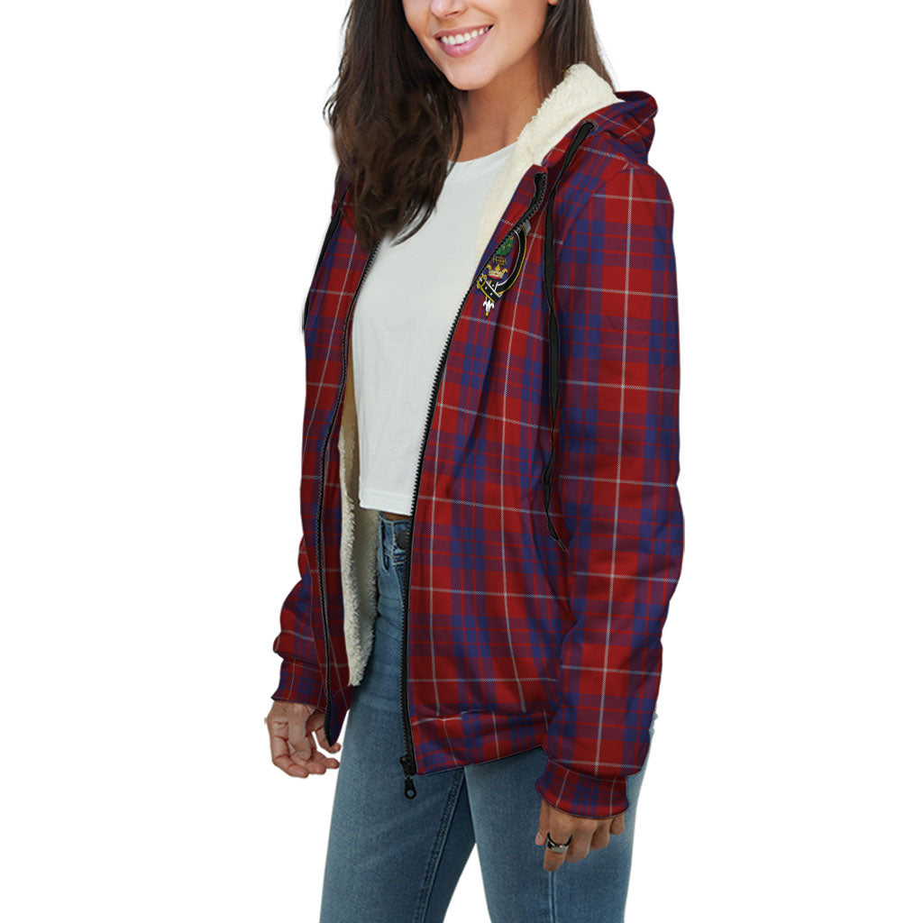 hamilton-tartan-sherpa-hoodie-with-family-crest