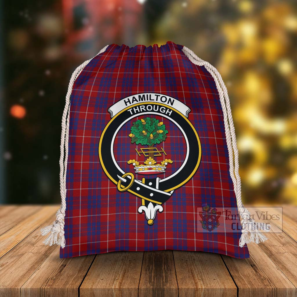 Tartan Vibes Clothing Hamilton Tartan Christmas Santa's Bag with Family Crest