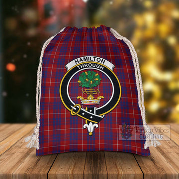 Hamilton Tartan Christmas Santa's Bag with Family Crest