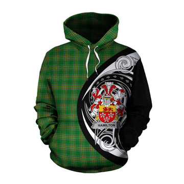 Hamilton Irish Clan Cotton Hoodie Celtic Circle Style Pullover Hoodie XS - Tartan Vibes Clothing