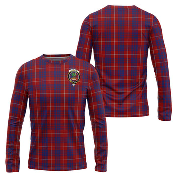 Hamilton Tartan Long Sleeve T-Shirt with Family Crest