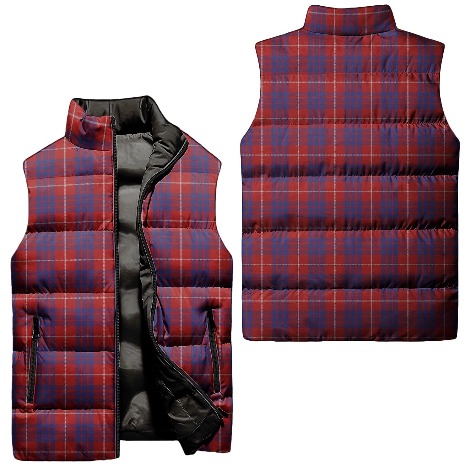 Hamilton Tartan Sleeveless Puffer Jacket Unisex - Tartanvibesclothing