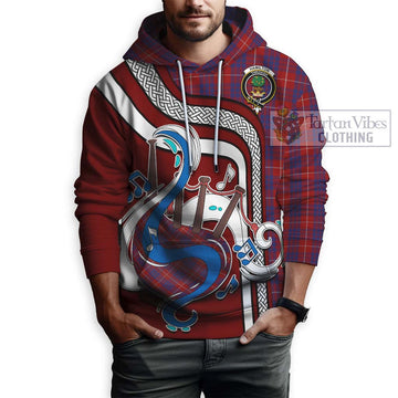 Hamilton Tartan Hoodie with Epic Bagpipe Style