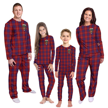 Hamilton Tartan Pajamas Family Set with Family Crest