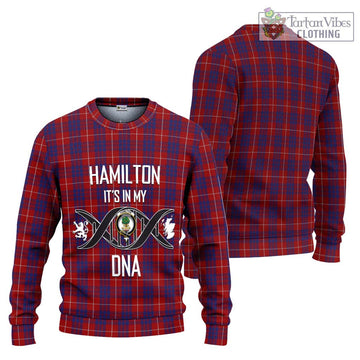 Hamilton Tartan Ugly Sweater with Family Crest DNA In Me Style