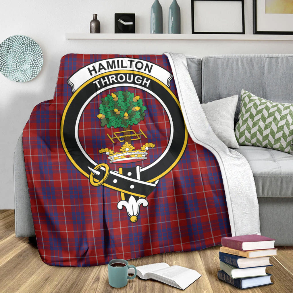 hamilton-tartab-blanket-with-family-crest