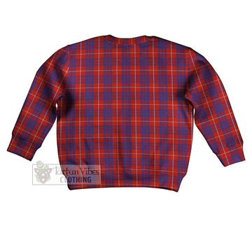 Hamilton Tartan Kid Ugly Sweater with Family Crest