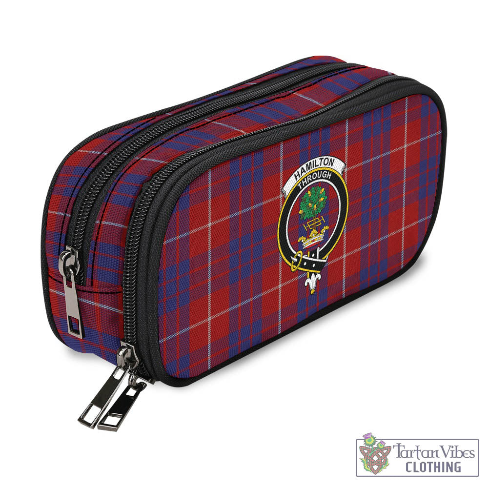 Tartan Vibes Clothing Hamilton Tartan Pen and Pencil Case with Family Crest