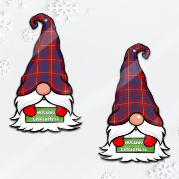 Hamilton Gnome Christmas Ornament with His Tartan Christmas Hat