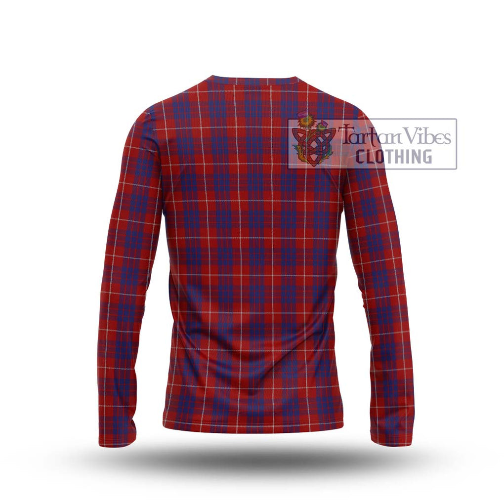 Hamilton Tartan Long Sleeve T-Shirt with Family Crest DNA In Me Style - Tartanvibesclothing Shop