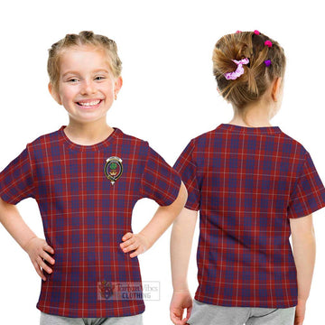 Hamilton Tartan Kid T-Shirt with Family Crest