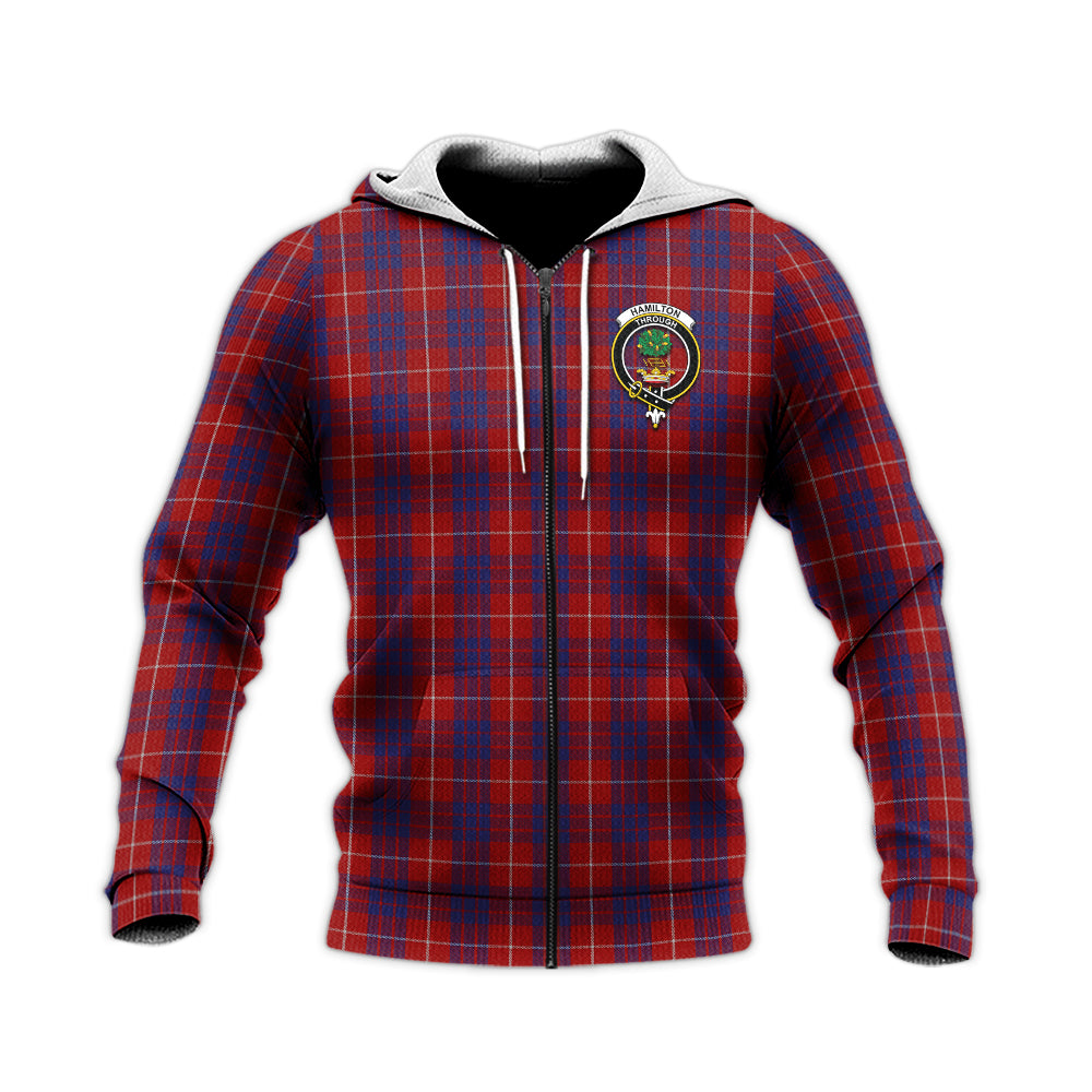 hamilton-tartan-knitted-hoodie-with-family-crest