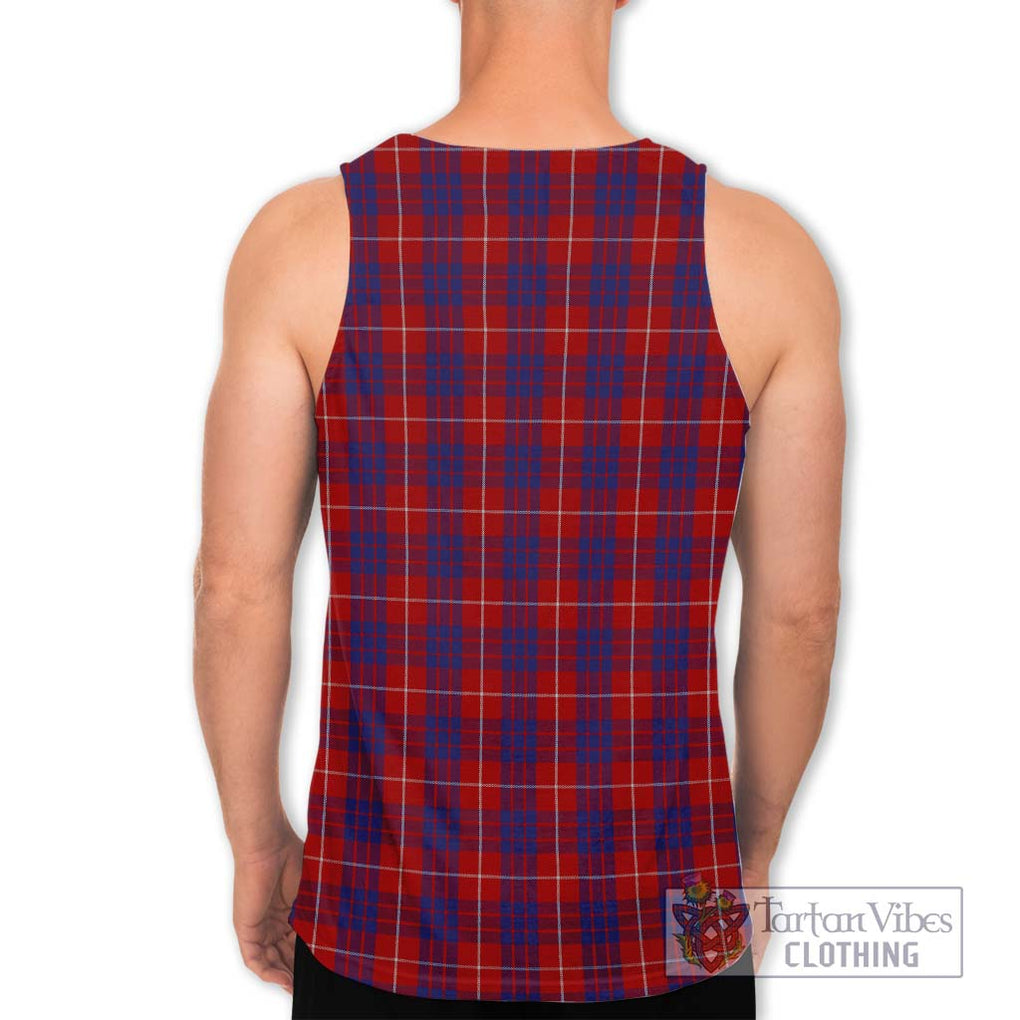 Hamilton Tartan Men's Tank Top with Family Crest DNA In Me Style - Tartanvibesclothing Shop