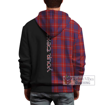 Hamilton Tartan Hoodie with Family Crest and Half Of Me Style