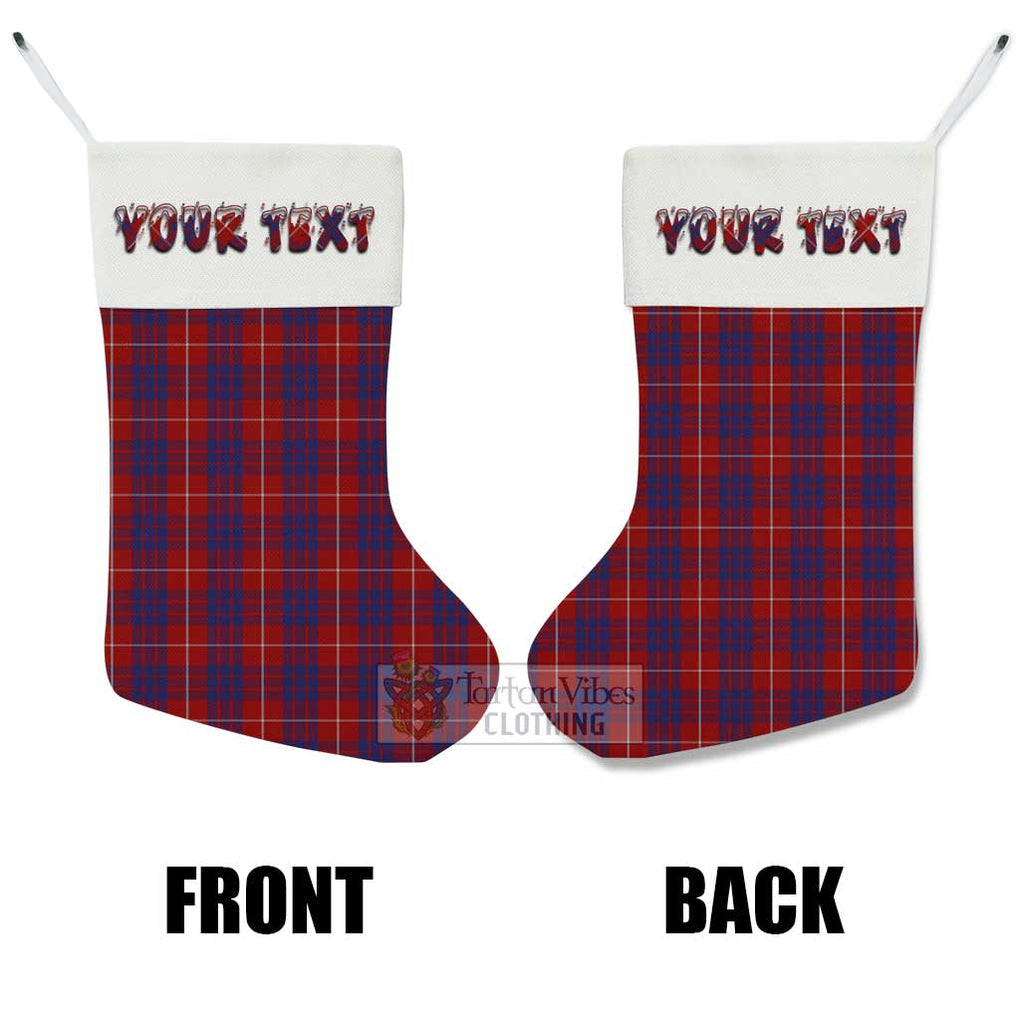 Tartan Vibes Clothing Hamilton Tartan Christmas Stocking with Personalized Text