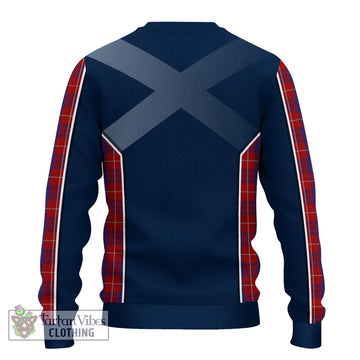 Hamilton Tartan Ugly Sweater with Family Crest and Lion Rampant Vibes Sport Style