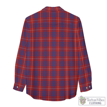 Hamilton Tartan Womens Casual Shirt with Family Crest