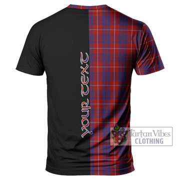 Hamilton Tartan T-Shirt with Family Crest and Half Of Me Style