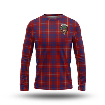 Hamilton Tartan Long Sleeve T-Shirt with Family Crest