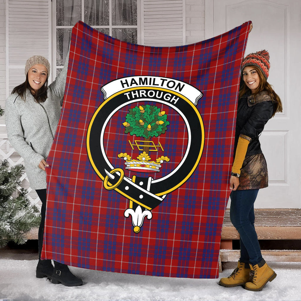 hamilton-tartab-blanket-with-family-crest