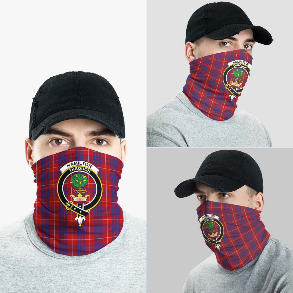 Hamilton Tartan Neck Gaiters, Tartan Bandanas, Tartan Head Band with Family Crest