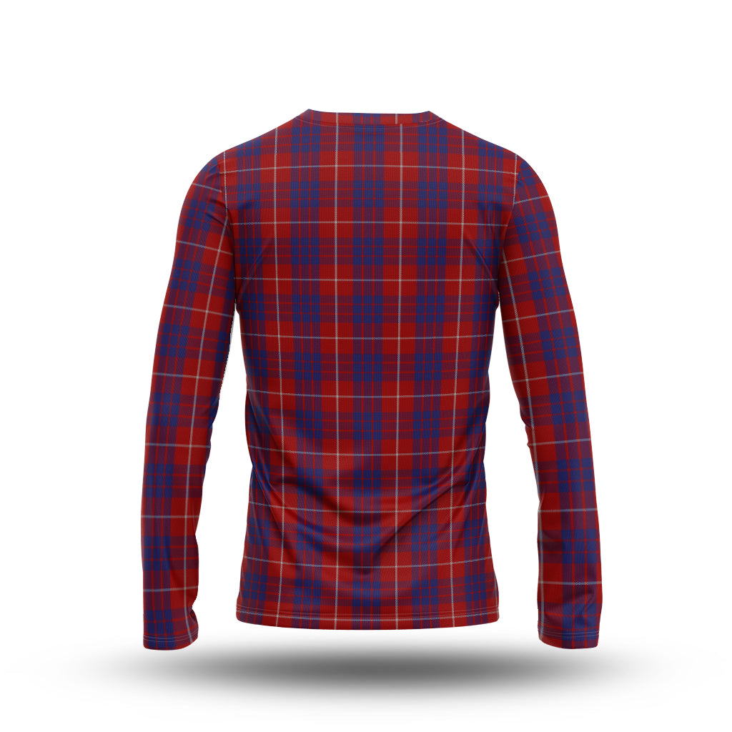 hamilton-tartan-long-sleeve-t-shirt-with-family-crest