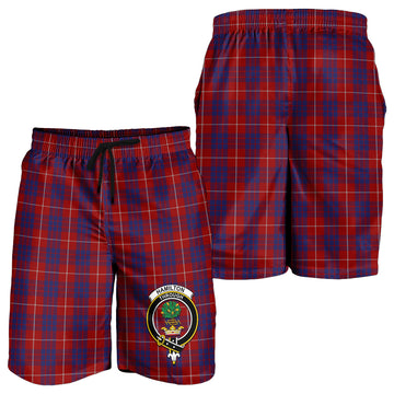 Hamilton Tartan Mens Shorts with Family Crest