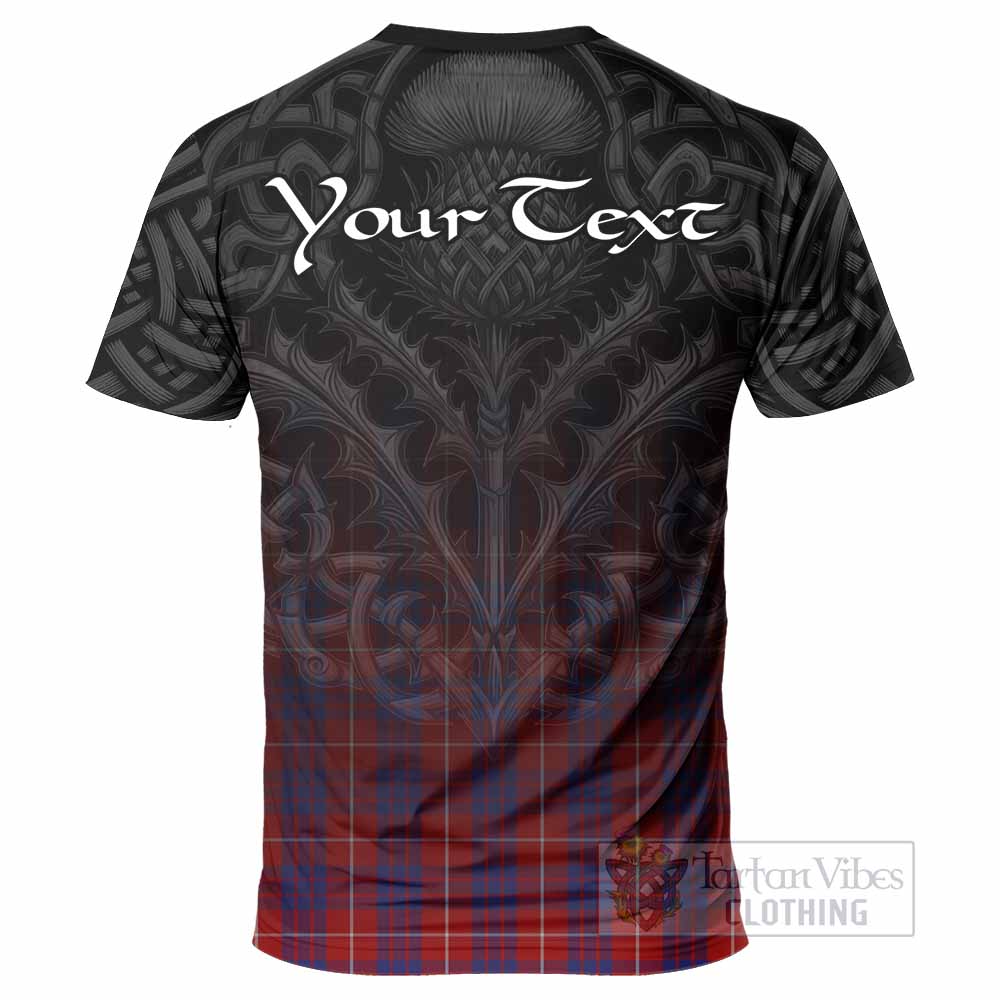 Tartan Vibes Clothing Hamilton Tartan T-Shirt with Family Crest Celtic Thistle Vibes