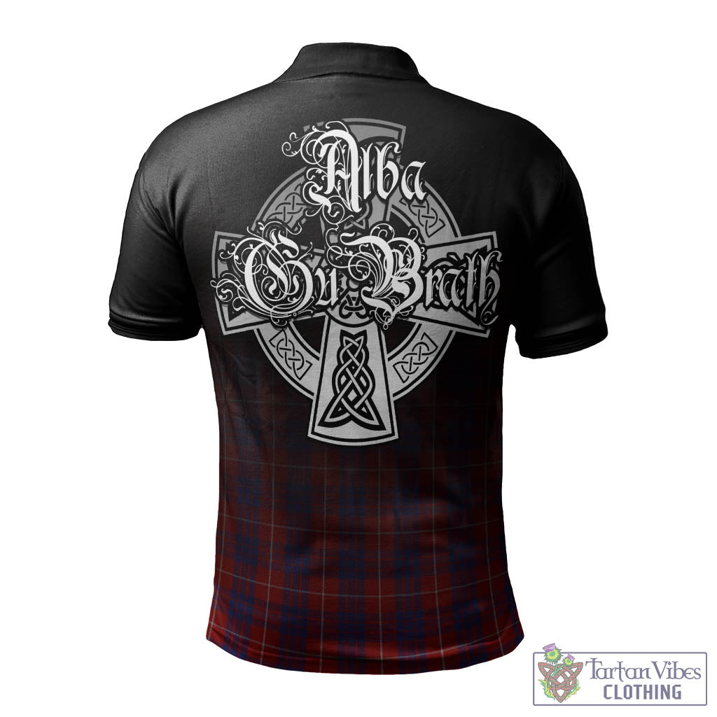 Tartan Vibes Clothing Hamilton Tartan Polo Shirt Featuring Alba Gu Brath Family Crest Celtic Inspired