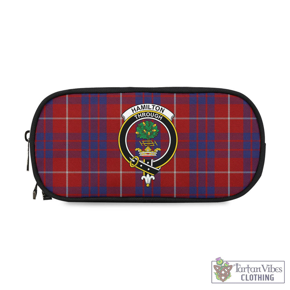 Tartan Vibes Clothing Hamilton Tartan Pen and Pencil Case with Family Crest