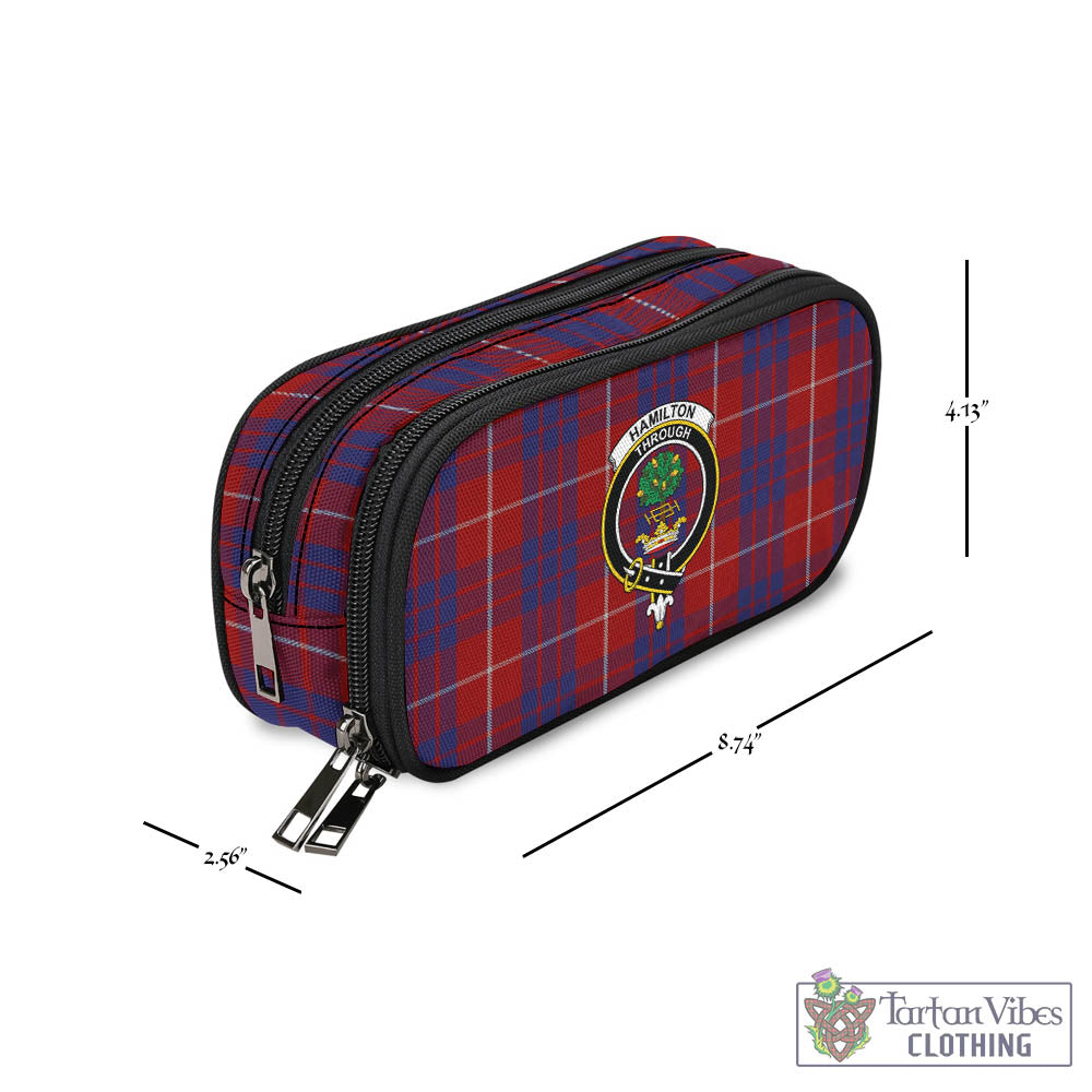 Tartan Vibes Clothing Hamilton Tartan Pen and Pencil Case with Family Crest