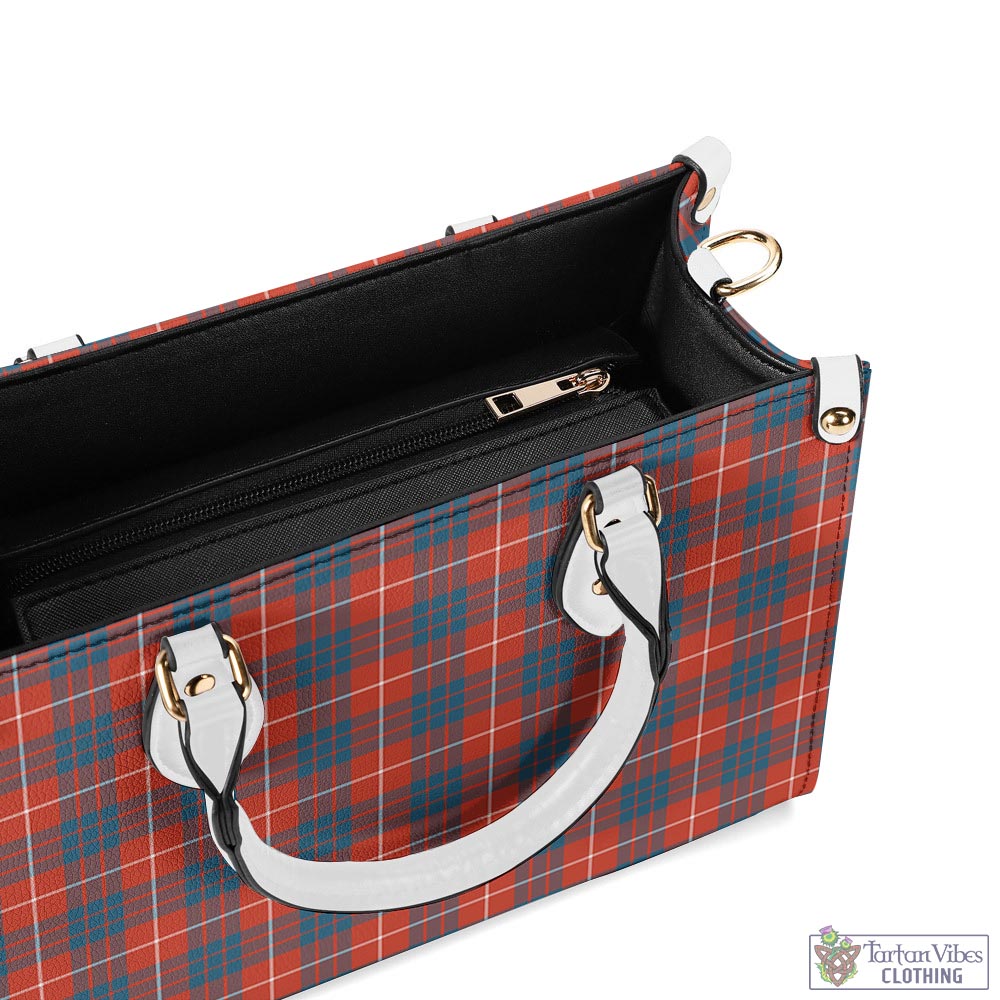 Tartan Vibes Clothing Hamilton Ancient Tartan Luxury Leather Handbags