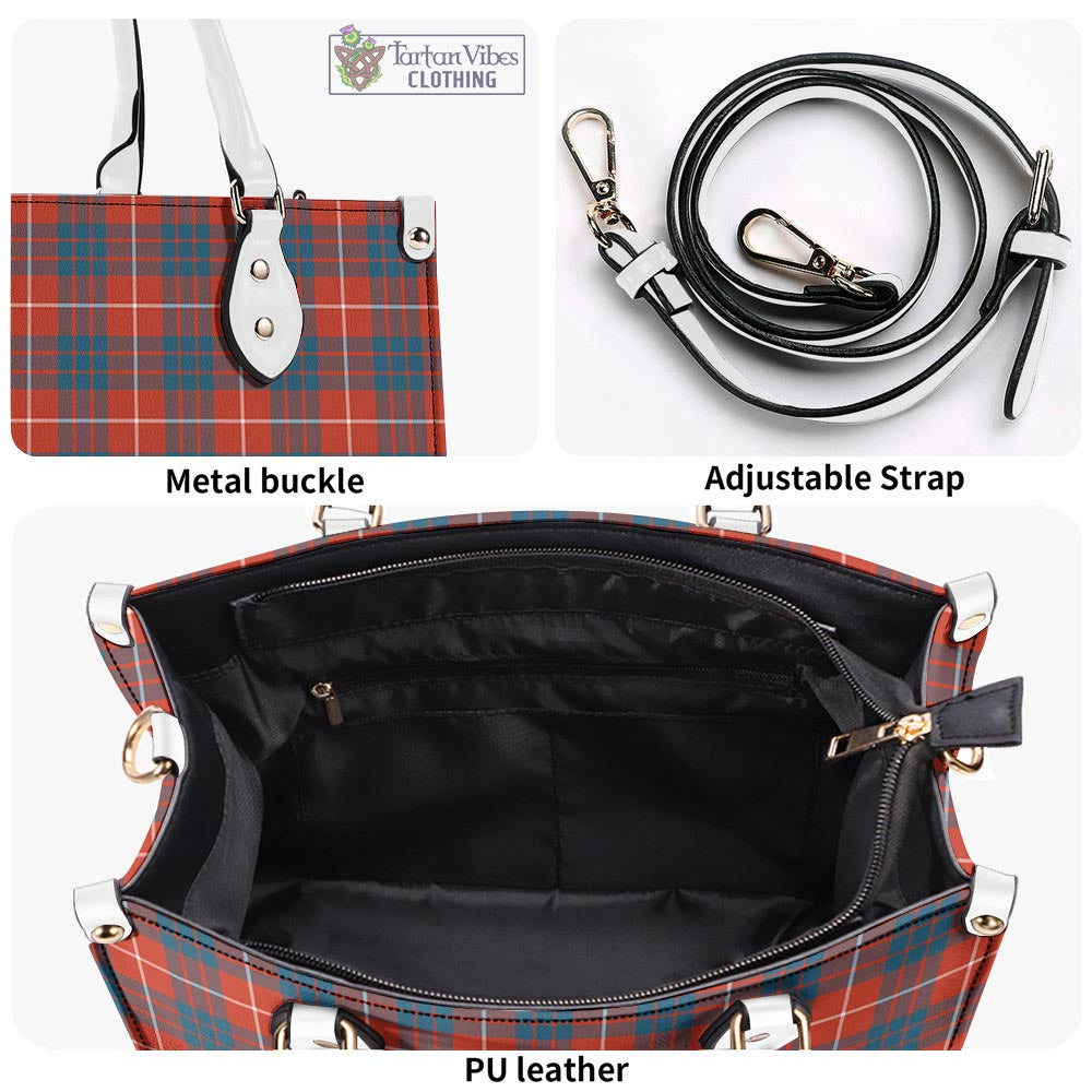 Tartan Vibes Clothing Hamilton Ancient Tartan Luxury Leather Handbags