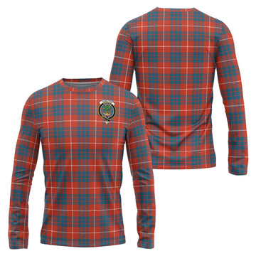 Hamilton Ancient Tartan Long Sleeve T-Shirt with Family Crest