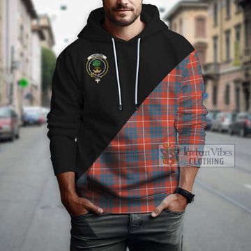 Hamilton Ancient Tartan Hoodie with Family Crest and Military Logo Style