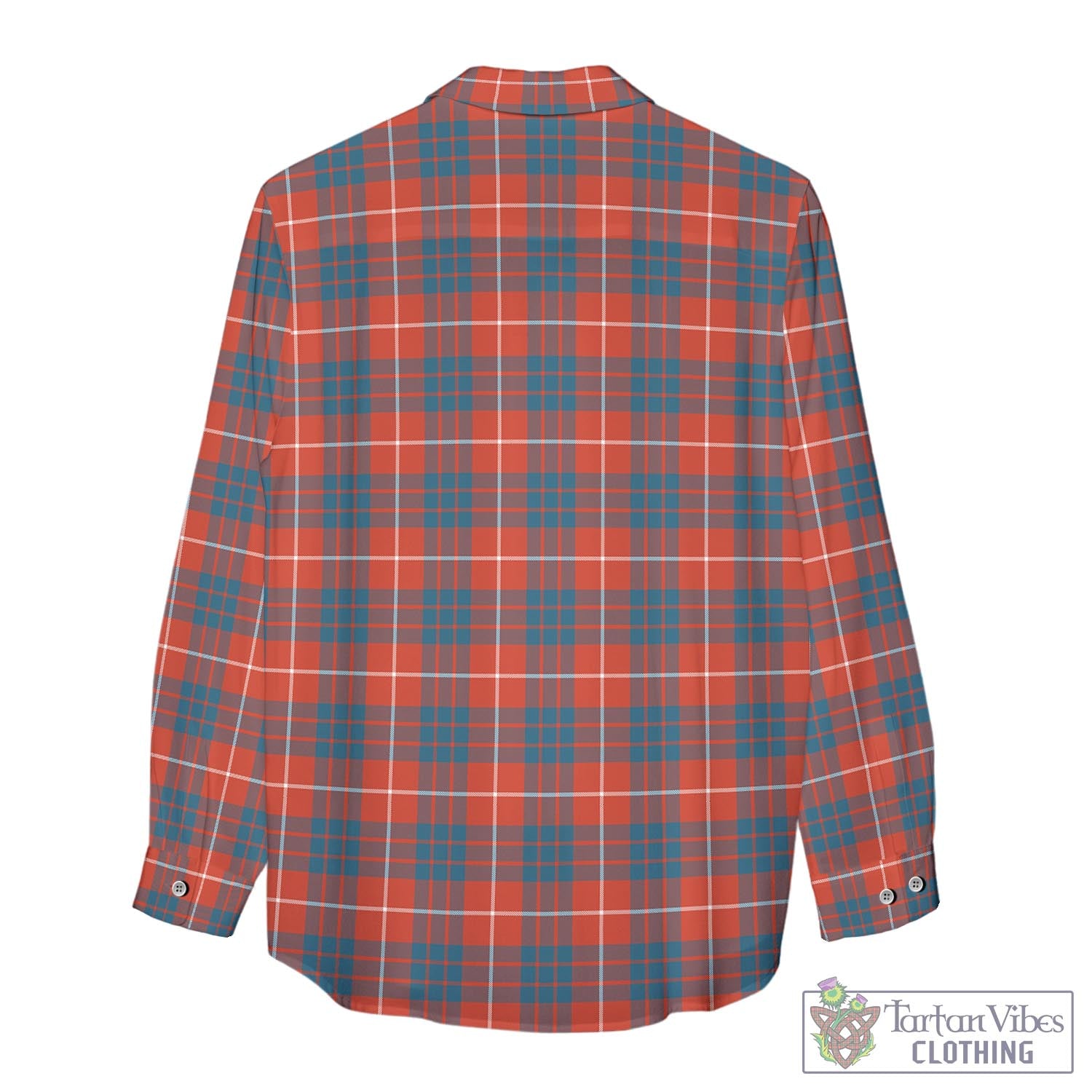 Tartan Vibes Clothing Hamilton Ancient Tartan Womens Casual Shirt with Family Crest