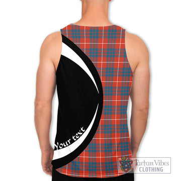 Hamilton Ancient Tartan Men's Tank Top with Family Crest Circle Style