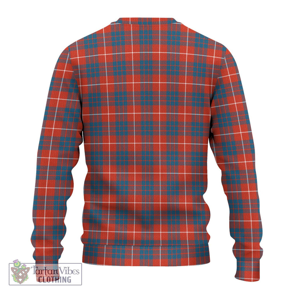 Hamilton Ancient Tartan Knitted Sweater with Family Crest DNA In Me Style - Tartanvibesclothing Shop